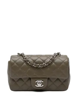 CHANEL Pre-Owned: Коричневая сумка через плечо 