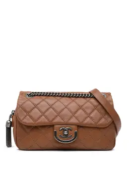 CHANEL Pre-Owned: Коричневая сумка через плечо 