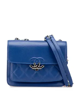 CHANEL Pre-Owned: Голубая сумка 