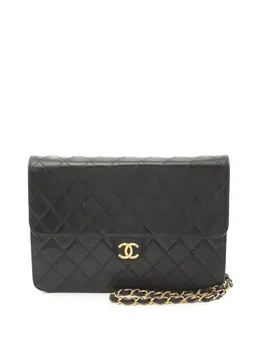 CHANEL Pre-Owned: Чёрная сумка через плечо 