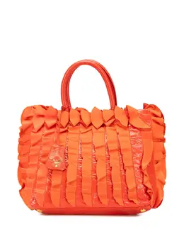 Prada Pre-Owned: Оранжевая сумка-шоппер 