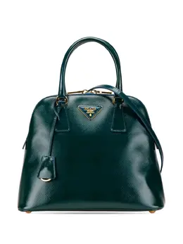 Prada Pre-Owned: Зелёная сумка 