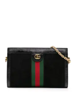 Gucci Pre-Owned: Чёрная сумка через плечо 