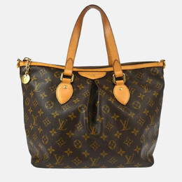 Louis Vuitton: Коричневая сумка-шоппер 