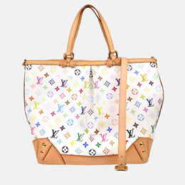 Louis Vuitton: Белая сумка-шоппер 