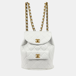 Chanel: Белый рюкзак 