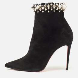 Christian Louboutin: Чёрные ботинки 
