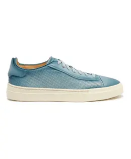 Santoni: Синие кроссовки 