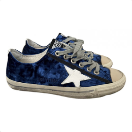 Golden Goose: Синие кроссовки 