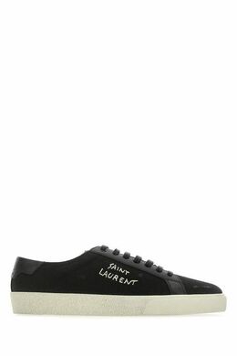 Saint Laurent: Чёрные кроссовки 