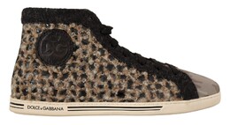 Dolce & Gabbana: Бежевые кеды 
