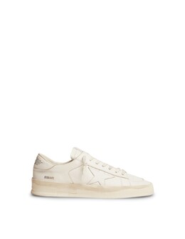 Golden Goose: Белые кроссовки  Stardan