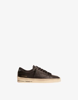 Golden Goose: Чёрные кроссовки  Stardan