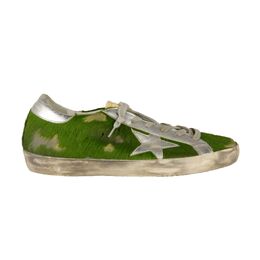 Golden Goose: Зелёные кроссовки 