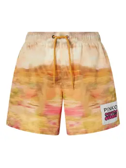 PINKO: Бежевые шорты 