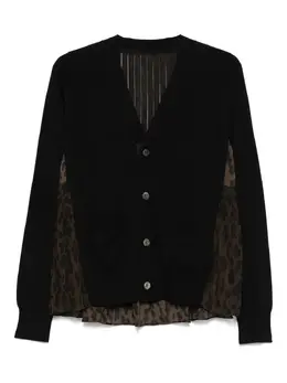 sacai: Коричневый кардиган 