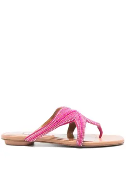 Aquazzura: Розовые сандалии 