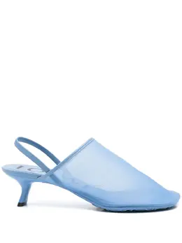 LOEWE: Голубые сабо 
