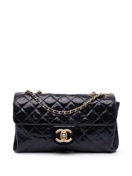 CHANEL Pre-Owned: Голубая сумка через плечо 