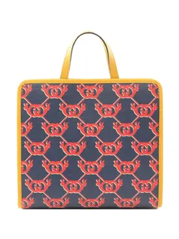 Gucci Pre-Owned: Синяя сумка-шоппер 