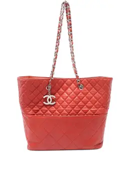 CHANEL Pre-Owned: Красная сумка-шоппер 
