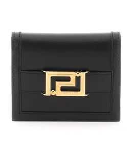 Versace: Чёрный кошелёк  Greca