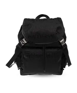 Versace: Чёрный рюкзак 