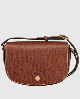 Longchamp: Коричневая сумка 