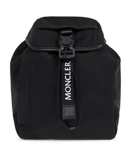 Moncler: Чёрный рюкзак 