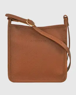 Longchamp: Коричневая сумка  Le Foulonné