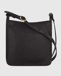 Longchamp: Чёрная сумка  Le Foulonné