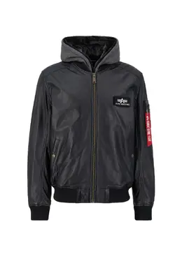 Alpha Industries: Кожаная куртка 