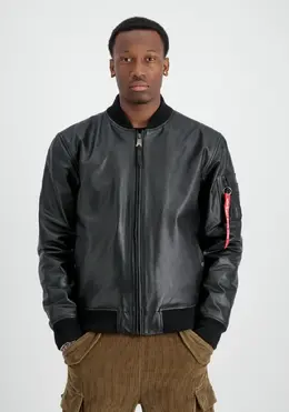 Alpha Industries: Кожаная куртка 