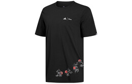 Adidas: Чёрная футболка 