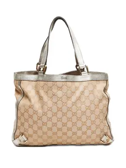 Gucci Pre-Owned: Бежевая сумка-шоппер 