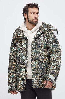 The North Face: Зелёный пуховик 