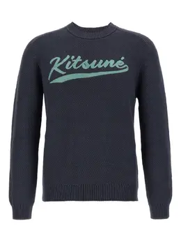 Maison Kitsuné: Тёмный свитер 