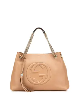 Gucci Pre-Owned: Коричневая сумка-шоппер 