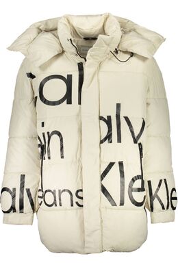 Calvin Klein: Бежевая куртка 