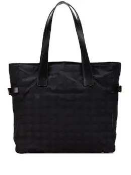 CHANEL Pre-Owned: Чёрная сумка-шоппер 