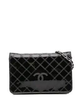 CHANEL Pre-Owned: Чёрный кошелёк 