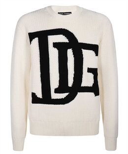 Dolce & Gabbana: Белый свитер 