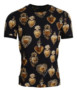 Dolce & Gabbana: Чёрная футболка 