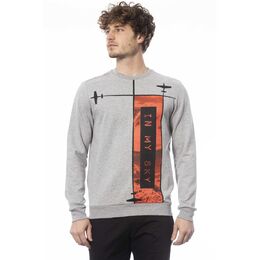 Trussardi: Серый свитер 
