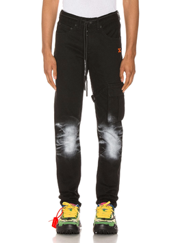 Off-White: Хлопковые брюки 