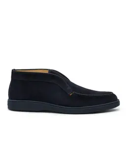 Santoni: Синие ботинки 