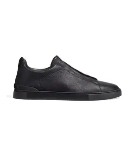 Ermenegildo Zegna: Чёрные кроссовки 