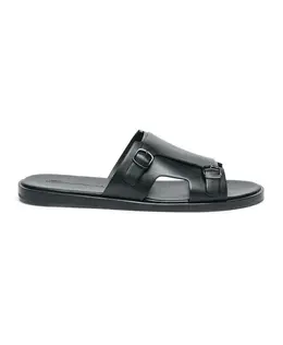Santoni: Чёрные сандалии 
