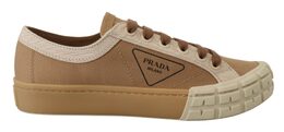 Prada: Коричневые кроссовки 
