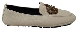 Dolce & Gabbana: Бежевые мокасины 